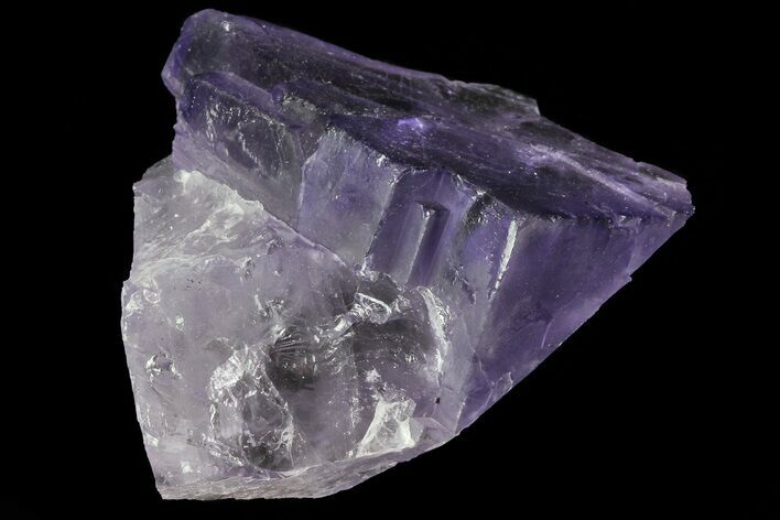 Lustrous Purple Cubic Fluorite Crystals - Morocco #80331